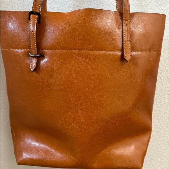 Kattee Genuine Leather Shoulder Bag Work Laptop Tote Adjustable Handbag - Picture 12 of 12